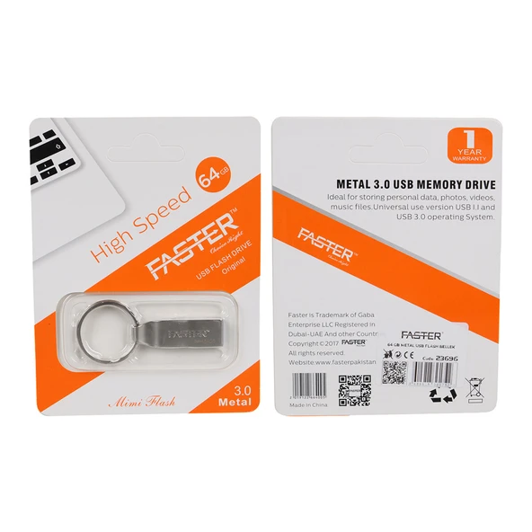 64 GB METAL USB FLASH BELLEK