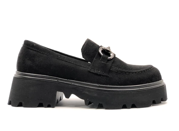 Feles 052-833 Toka Detaylı Oxford Günlük Loafer Kadın Ayakkabı - Resim 2