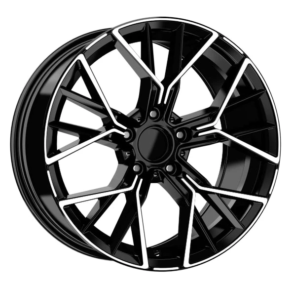 R1 Wheels 18 inç 5*112 ET30 Parlak Siyah Jant Takımı (J-3176)