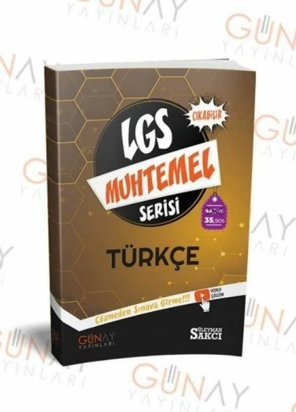 LGS 8. Sınıf LGS Türkçe Muhtemel Çıkabilir Serisi Günay Yayınları