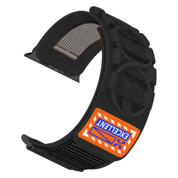 Apple Watch 44/45/46/49mm Kordon Orbital Örgülü Halat Tasarımlı Naylon Kumaş Strap 112 2/3/4/5/6/se/7/8/9/10/11/ultra - 8