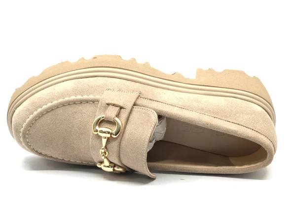 Feles 052-833 Toka Detaylı Oxford Günlük Loafer Kadın Ayakkabı - Resim 11