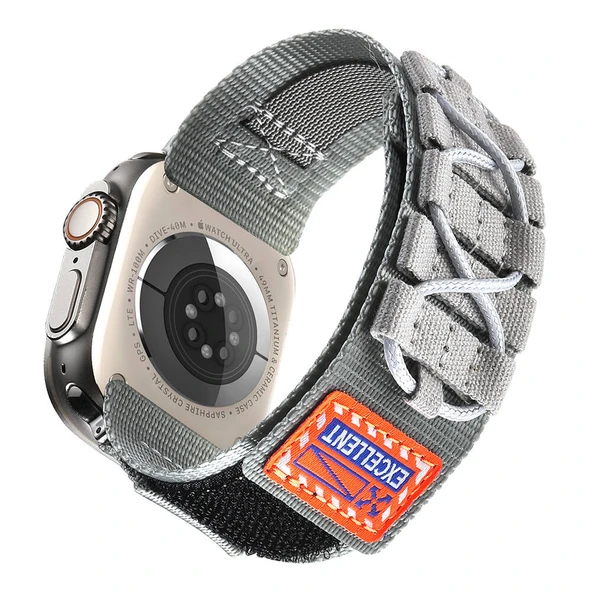 Apple Watch 44/45/46/49mm Kordon Orbital Örgülü Halat Tasarımlı Naylon Kumaş Strap 112 2/3/4/5/6/se/7/8/9/10/11/ultra - 5