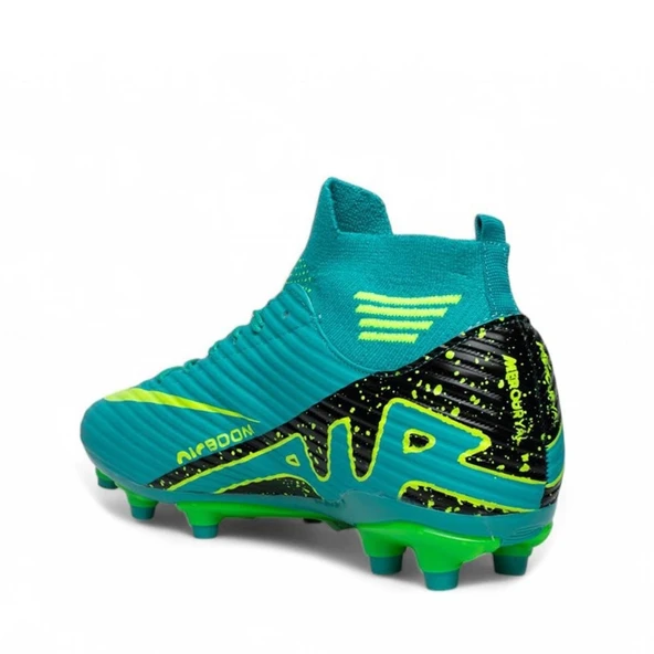 Turkuaz SaLrı Erkek Krampon Futbol Ayakkabısı - Resim 2