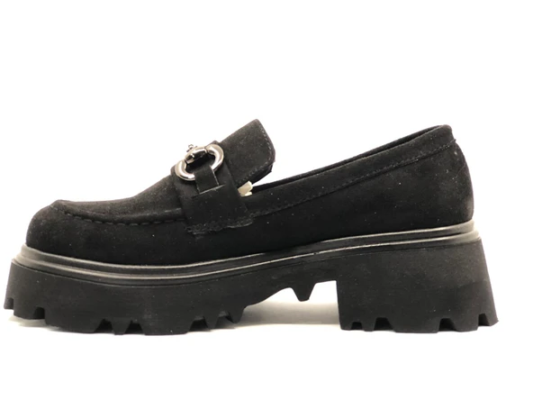 Feles 052-833 Toka Detaylı Oxford Günlük Loafer Kadın Ayakkabı - 5