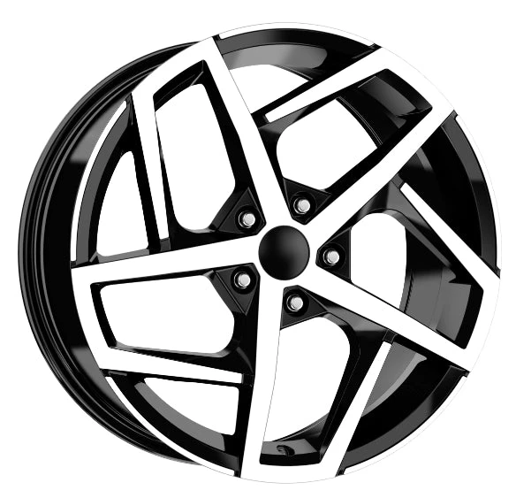 R1 Wheels 18 inç 5*112 ET50 Parlak Siyah Jant Takımı (J-3139) - 1