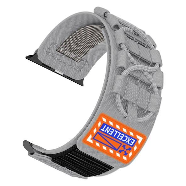 Apple Watch 44/45/46/49mm Kordon Orbital Örgülü Halat Tasarımlı Naylon Kumaş Strap 112 2/3/4/5/6/se/7/8/9/10/11/ultra - 10