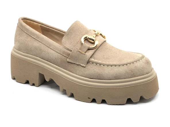 Feles 052-833 Toka Detaylı Oxford Günlük Loafer Kadın Ayakkabı - 8