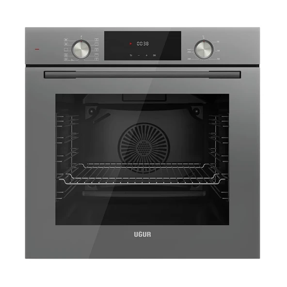 Uğur Yeni Fry Art Cam Ankastre Set Gri ( UAF 6011D GCPET & UAO 6041W3 GCY RSR1 & UAD 6012G GA3D ) - 4