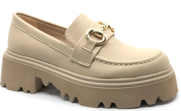 Feles 052-833 Toka Detaylı Oxford Günlük Loafer Kadın Ayakkabı - Resim 3
