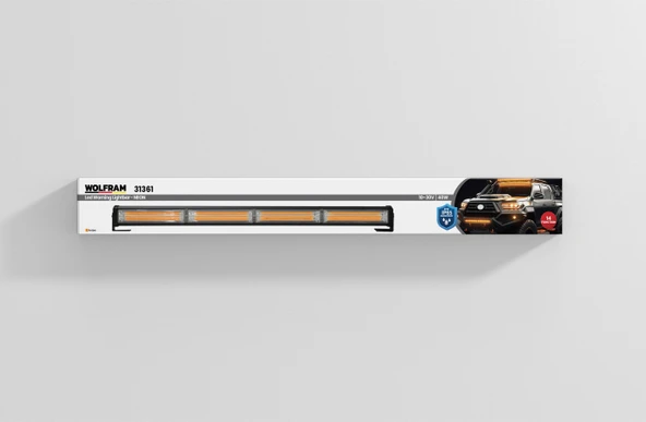 wolfram Led İkaz Lambası NEON 14 Fonksiyon 61 cm 10/30V E-Belgeli 40W