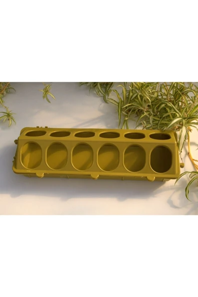 Civciv Yemliği 1 Adet Sarı Yemlik 12 Gözlü Civciv Yemliği Bıldırcın Keklik Tavuk Güvercin Yemliği