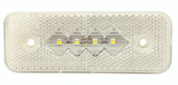 wolfram Side Marker Yan Pozisyon Lambası Beyaz Renk Led 24V 2W E9-R10 Belgeli - 2