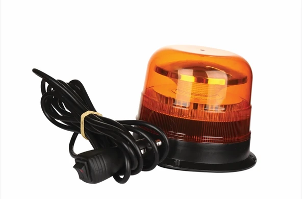 wolfram Led Tepe Döner İkaz Lambası Cıvata+Vantuz ve Mıknatıs Bağlantılı 10 Fonksiyon 12/24V E-Belgeli 48W - 2