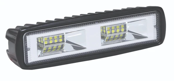 wolfram Led Gündüz Farı Alttan Bağlantı Dikdörtgen 12/24V E-Belgeli 16W - 2