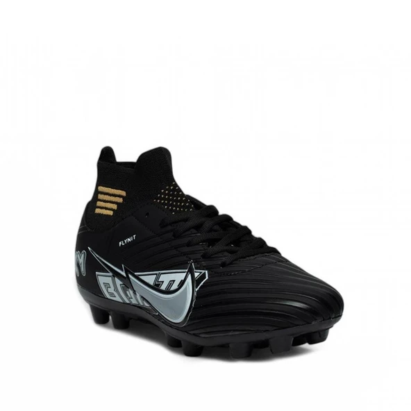 Twingo 590 Siyah Gümüş Erkek Krampon Futbol Ayakkabısı - 2