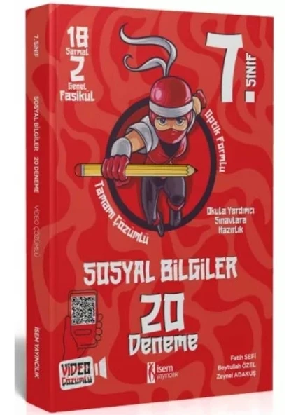 İSEM Yayıncılık İsem Yayınları 7. Sınıf Sosyal Bilgiler 20 Deneme Video Çözümlü