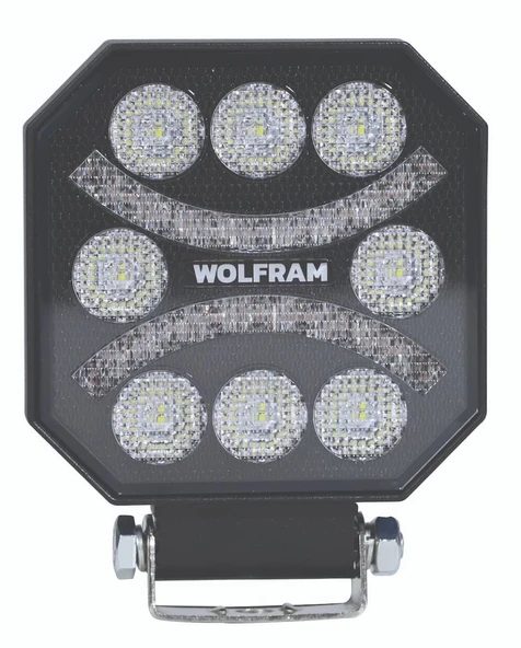 wolfram Led Çalışma Lambası Emojili 8 Led Beyaz + Kırmızı Spot Fonksiyonlu 10/30V E-Belgeli 45W - 2