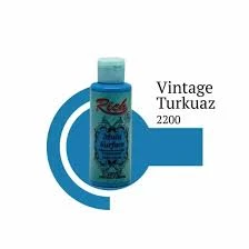 Rich Multi Surface Akrilik Boya 120ml 2200 Vintage Turkuaz ürün görseli 1