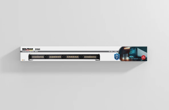 wolfram Led İkaz Lambası Yuvarlak Modül 14 Fonksiyon 61 cm 10/30V E-Belgeli 24W