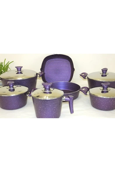 Arzu Çelik Lezzet Ustası: Şefin Seçimi 12 Parça Granit Tencere Seti Gurme Edition - Resim 4