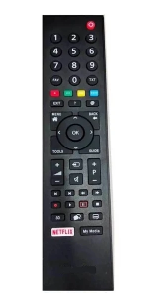 ARÇELİK-BEKO RC 3304805/01B RM-L271B NETFLIX TUŞLU LCD-LED TV KUMANDA (TS5187R-A1)