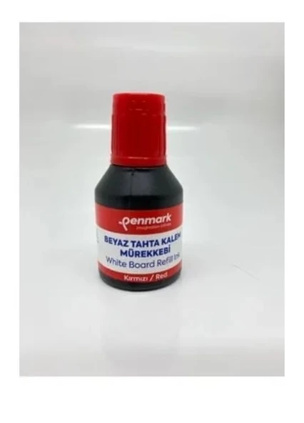 PENMARK BEYAZ TAHTA KALEM MÜREKKEBİ 30 ML KIRMIZI
