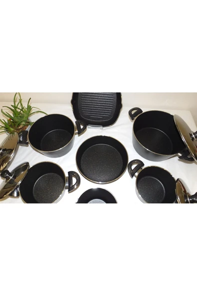 Arzu Çelik Lezzet Ustası: Şefin Seçimi 12 Parça Granit Tencere Seti Gurme Edition - Resim 7