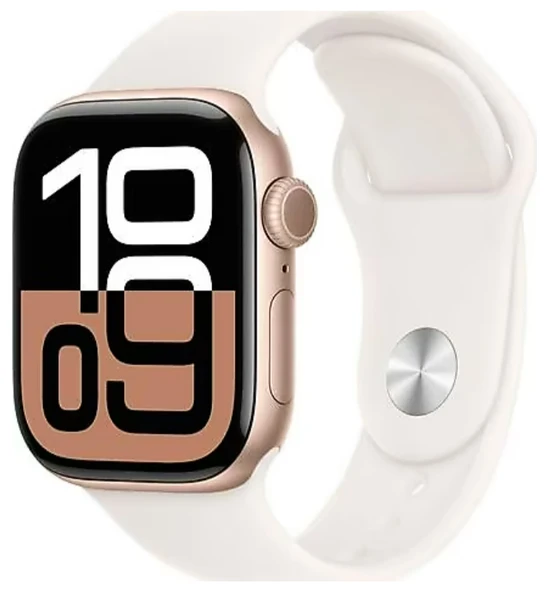 Apple Watch Series 10 GPS 42 MM Alüminyum Kasa Spor Kordon M/L Akıllı Saat Bulut Pembesi (Apple Türkiye Garantili)