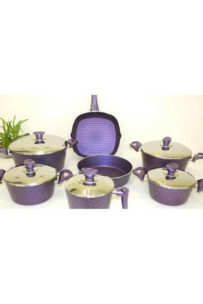 Arzu Çelik Lezzet Ustası: Şefin Seçimi 12 Parça Granit Tencere Seti Gurme Edition - Resim 2