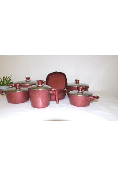 Arzu Çelik Lezzet Ustası: Şefin Seçimi 12 Parça Granit Tencere Seti Gurme Edition - Resim 3