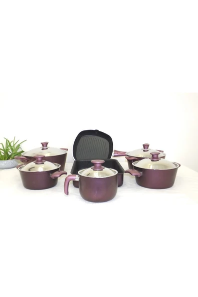 Arzu Çelik Deluxe 12 Parça Tencere Seti: Şefin Tercihi Non Stick Tencere Seti - 2
