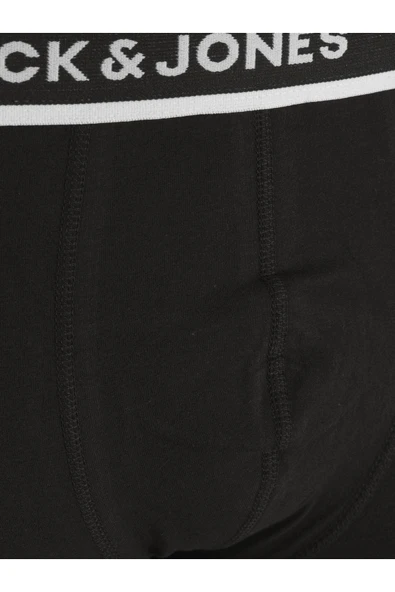 Jack Jones Erkek Jacsolid 3'lü Siyah Boxer 12229576S - 4