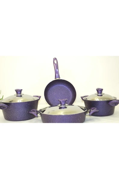 Arzu Çelik Çekirdek Ailelerin Gözdesi: Katre 7 Parça Reluciente Tencere Seti - Resim 3