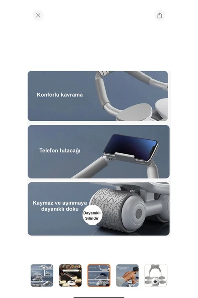 Melistansu Dijital Ekranlı Çek Bırak - Dirsek Destekli Mekik Aleti - Karın Egzersiz Aleti - 6