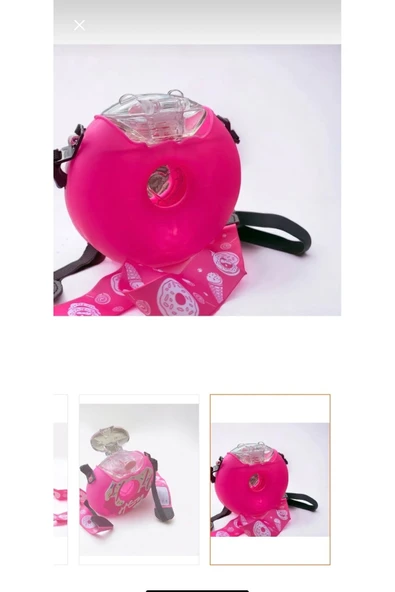 Melis Tansu Pembe Donut Çocuk Su Matarası - 5
