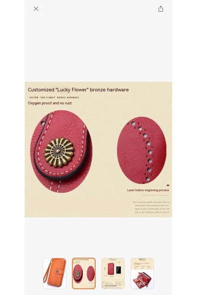 Melistansu Balmumu Deri Uzun Fermuarlı Cüzdan (Yurt Dışından) ürün görseli