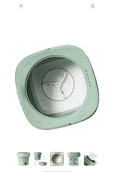 Nikadu Taşınabilir Katlanabilir Mini Çamaşır Makinesi (Yurt Dışından) - 7