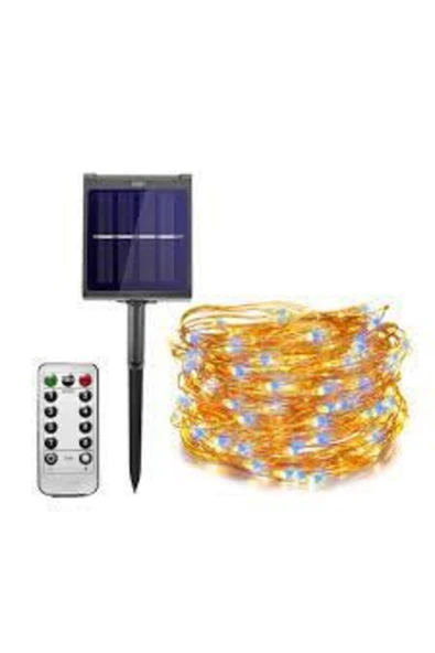 ZEMUS Güneş Enerjili 100 Led 8 Modlu 12m Dekoratif Led Işık - 2