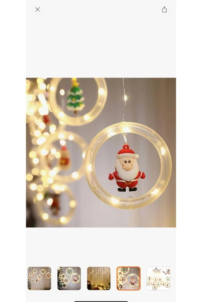 Melistansu Noel Dekorasyonu Renkli Işık - 4