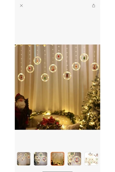 Melistansu Noel Dekorasyonu Renkli Işık - 3