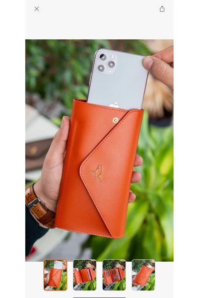 Melistansu Telefon ve Bozuk Para Bölmeli Zarf Model Kadın Cüzdan (Yurt Dışından)
