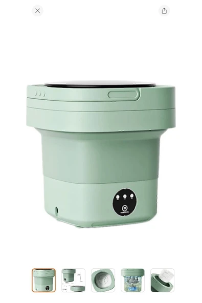 Nikadu Taşınabilir Katlanabilir Mini Çamaşır Makinesi (Yurt Dışından) - 5