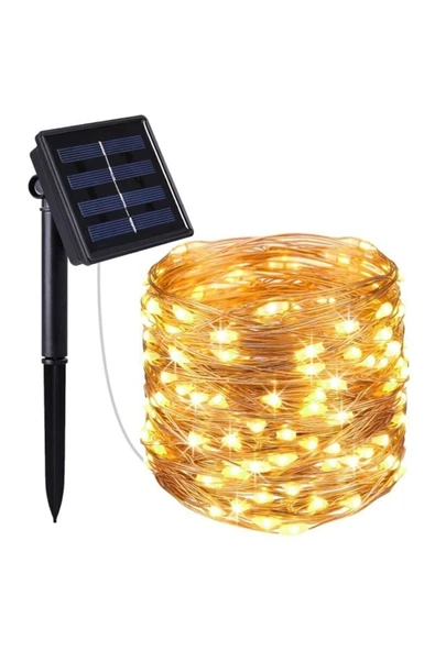 ZEMUS Güneş Enerjili 100 Led 8 Modlu 12m Dekoratif Led Işık