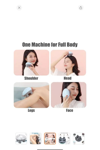 Melistansu Melistansu Saç Yüz Vücut Şarjlı Masaj Aleti Çok Fonksiyonlu Sağlık Bakımı İçin Masaj Aleti - Resim 2