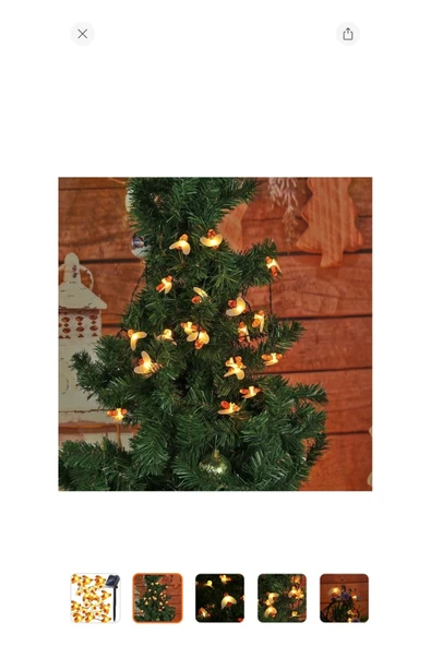 Melistansu 30 LED 4 Metre Güneş Enerjili Su Geçirmez Renkli LED Solar Aydınlatma - Resim 2