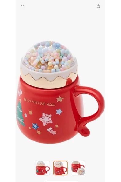 Melistansu New Year Bubble Kırmızı Kupa 430 ml (Yurtdışından) - 2