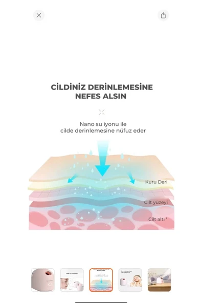 Melistansu Melistansu Gözenek Açıcı Nemlendirici Nano Iyonik Yüz Buhar Makinesi - 2
