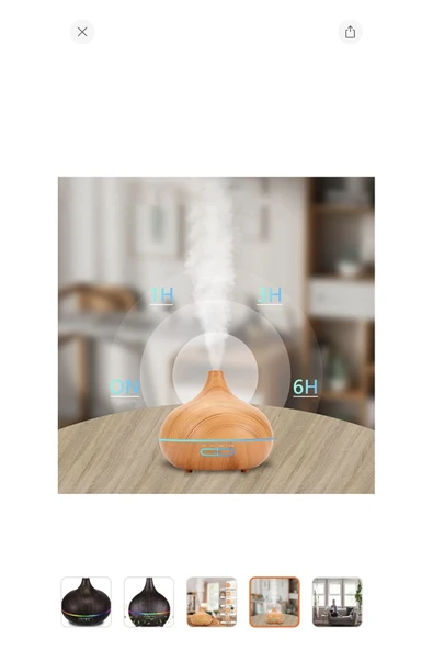 Melis Tansu Büyük 550 ml Hava Nemlendirme Makinesi (HEDİYESİ ILE BİRLİKTE GÖNDERİLMEKTEDİR.) - 4