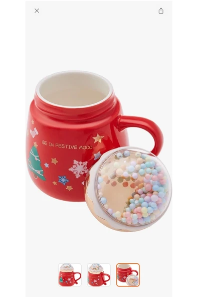 Melistansu New Year Bubble Kırmızı Kupa 430 ml (Yurtdışından) - 3